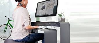 Working at Computer