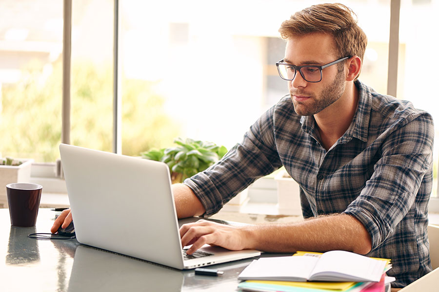 Working From Home - Sitting Forward